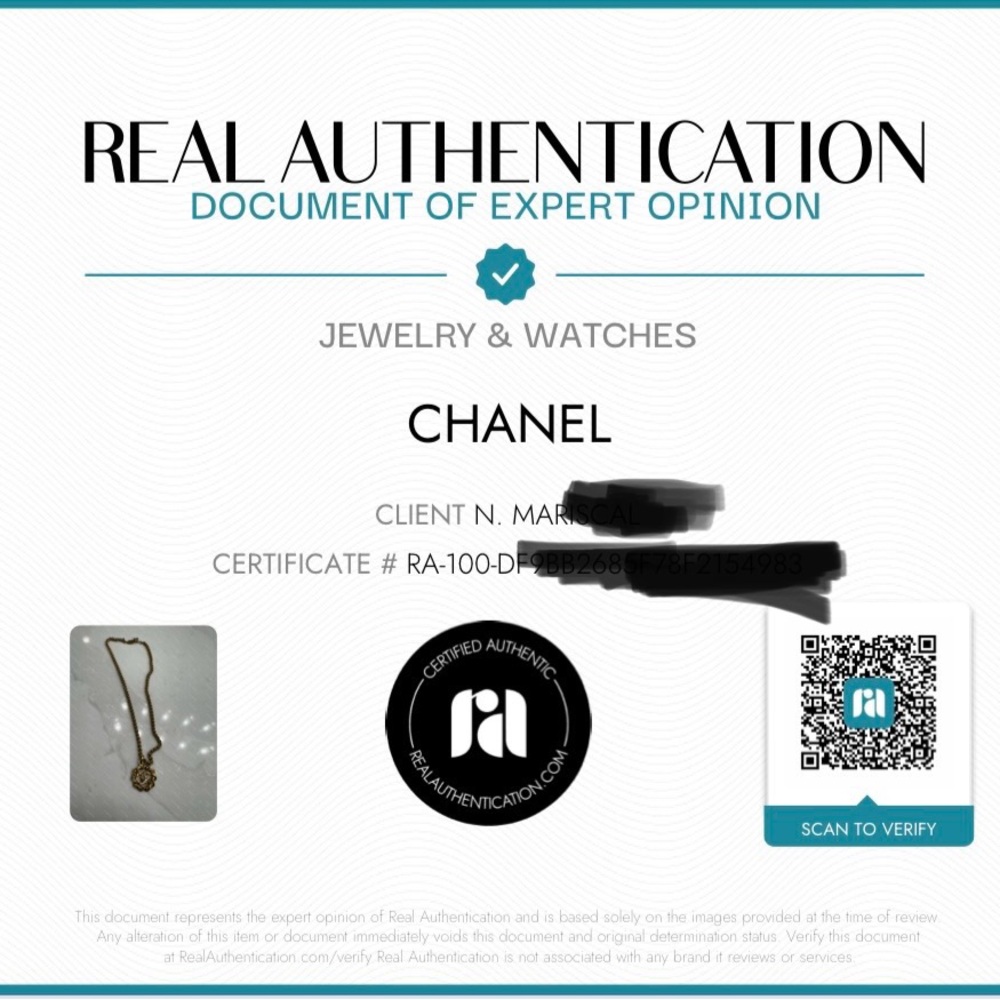 CHANEL Gold Twisted Pendant Necklace - Picture 11 of 11